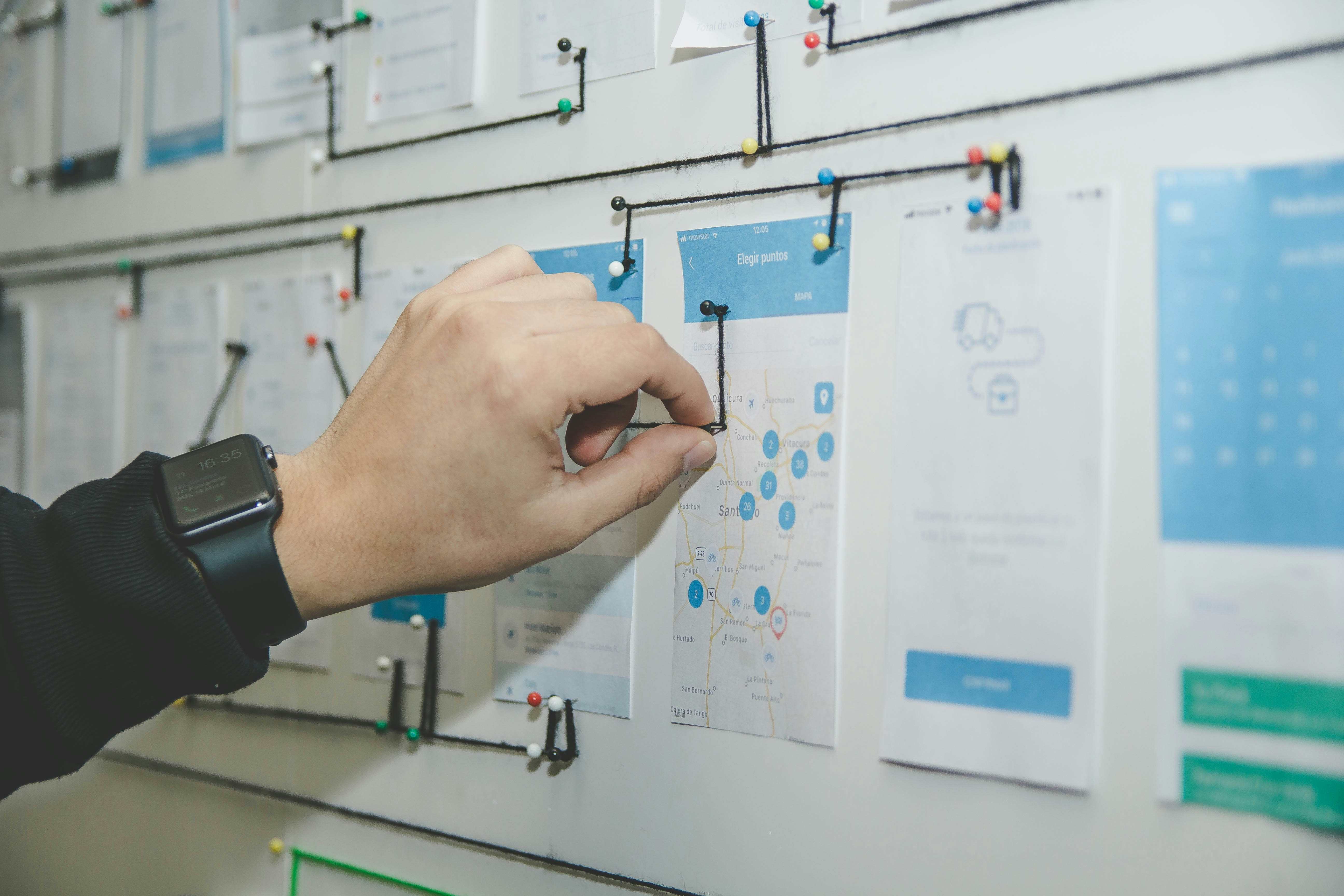 Visualisierung eines digitalen Serviceprozesses